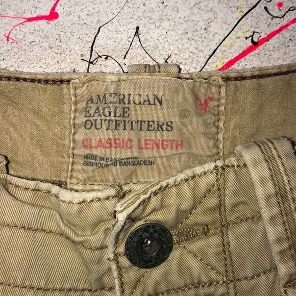 AEO Classic Length Cargo Shorts 🇺🇸 🦅 Size 26 - Picture 2 of 5